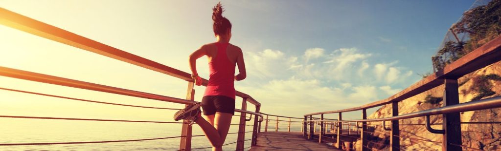 mujer corriendo