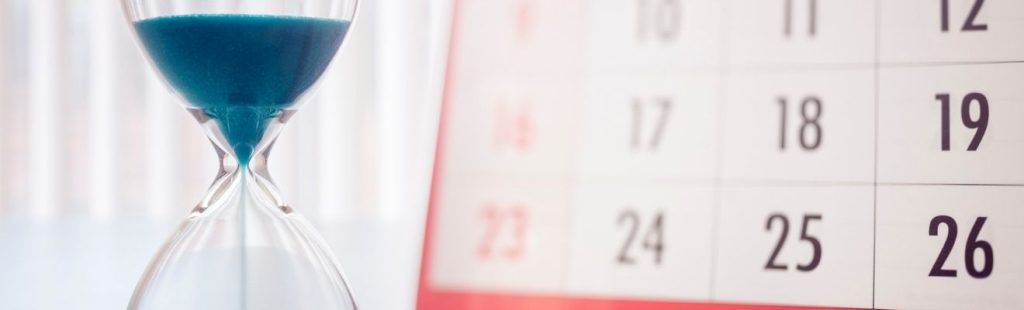 reloj arena calendario